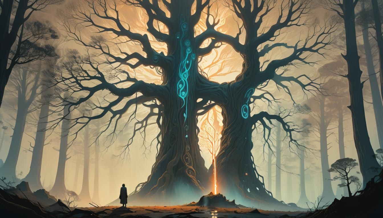 Ethereal Forest Landscape in Dreamlike Fantasy Style