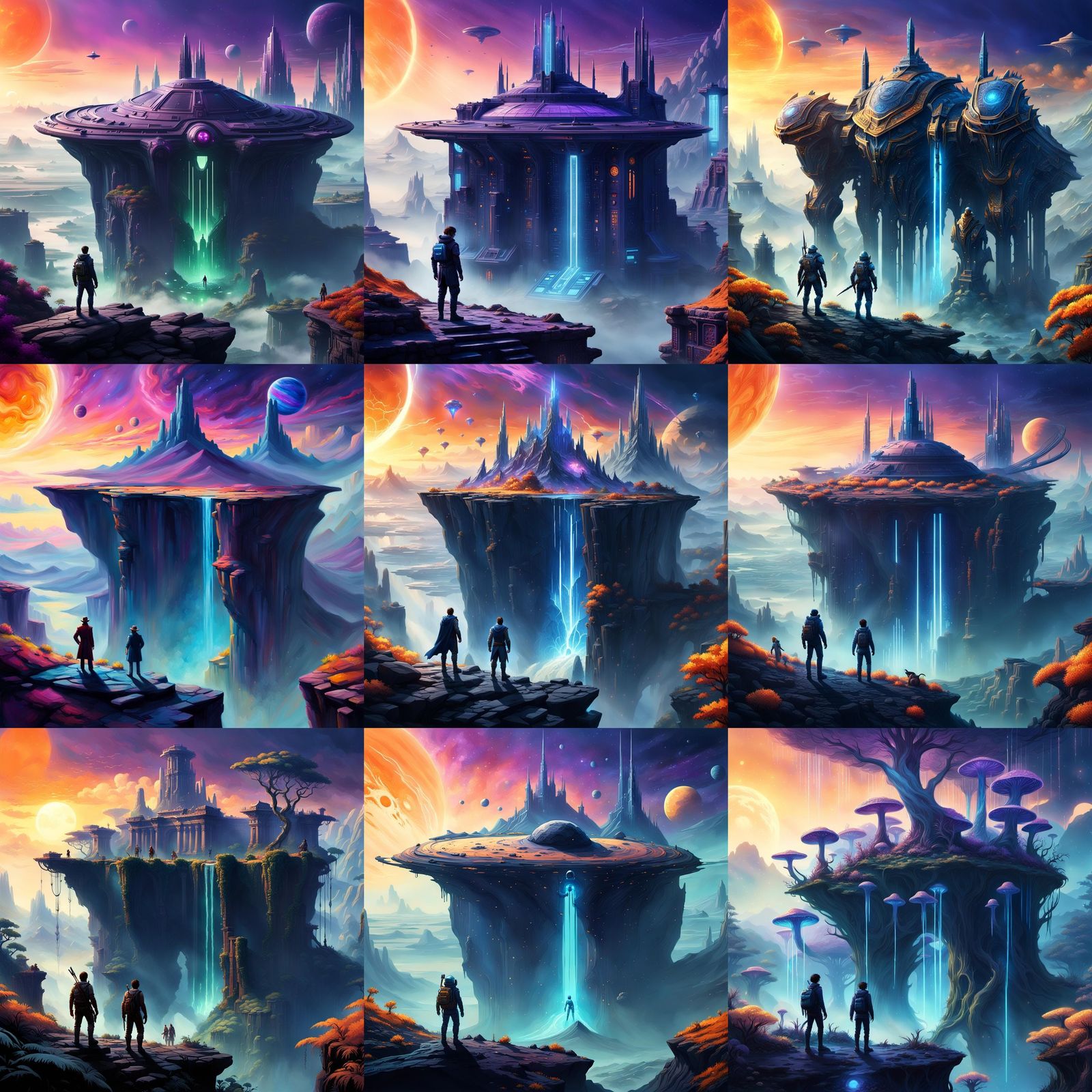 Star Ocean Inspired Off-World Matte Painting