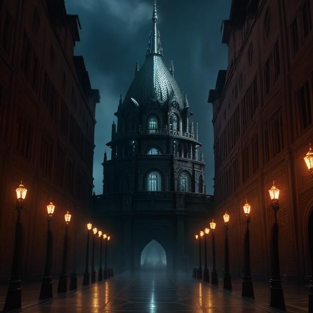 Epic Secret Chamber: A Dramatic Digital Painting