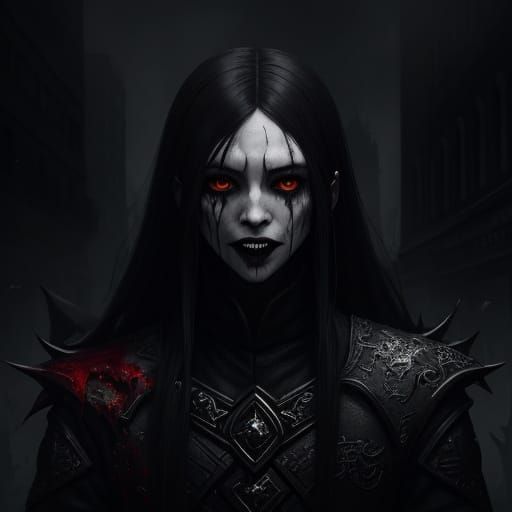 Ethereal Vampire Goddess Reigns Over a City in Splendid, Dar...