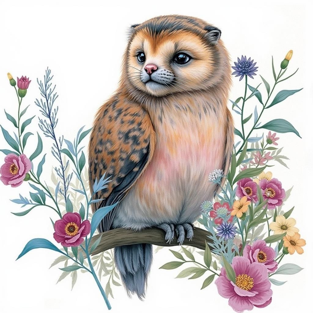 Dreamy Blue Sky with Feathery Clouds