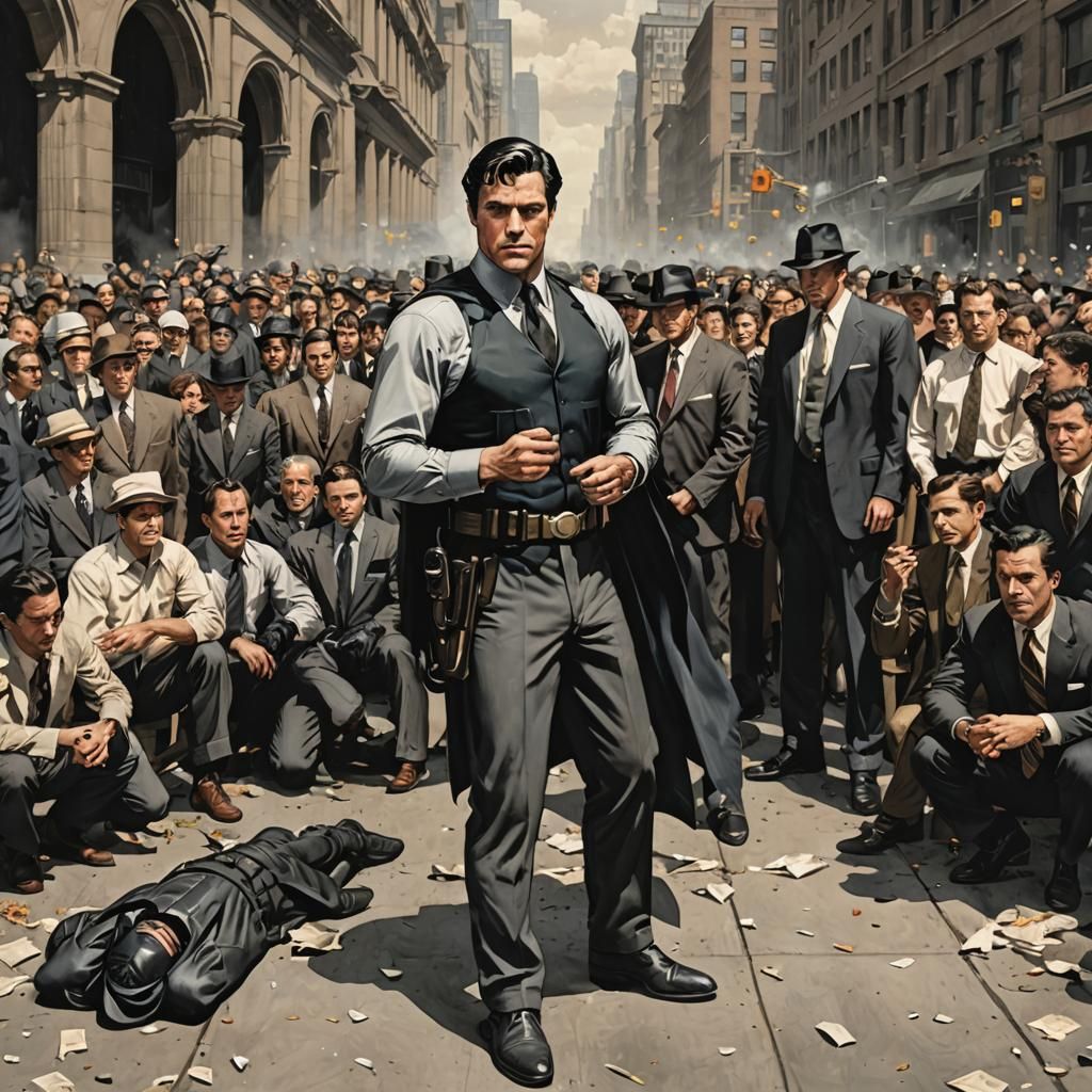 Minimalist Bruce Wayne Portrait