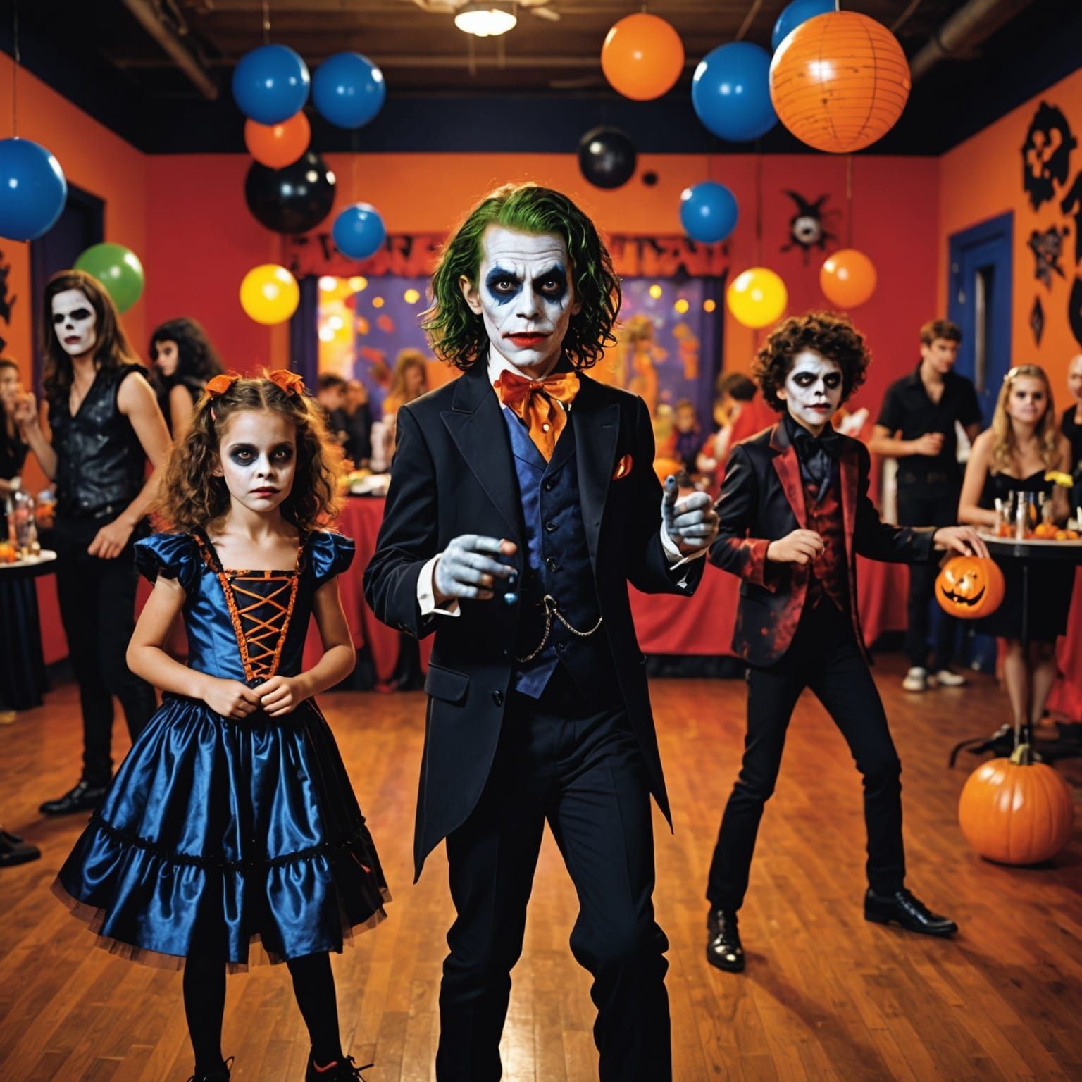 Halloween Dance Party with Young Monsters