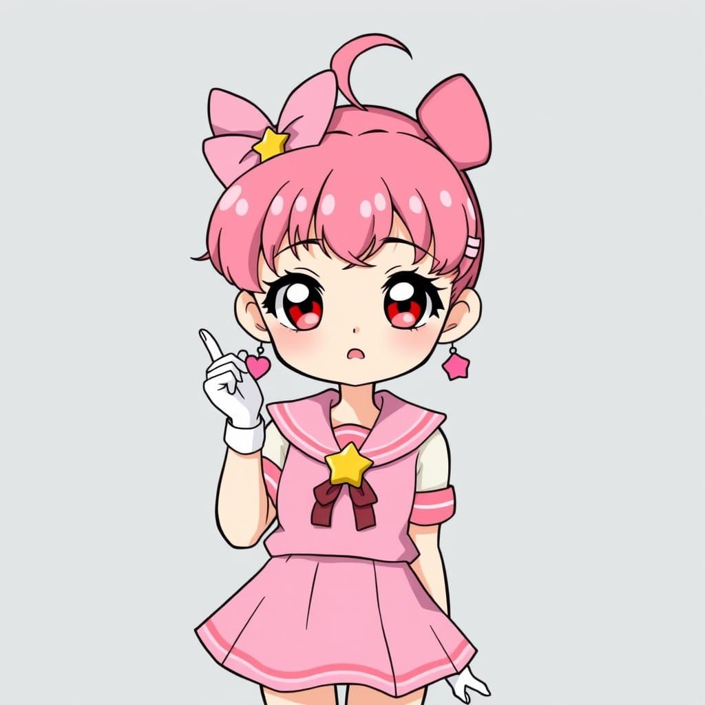 Sailor Chibi Moon Anime-Style Illustration