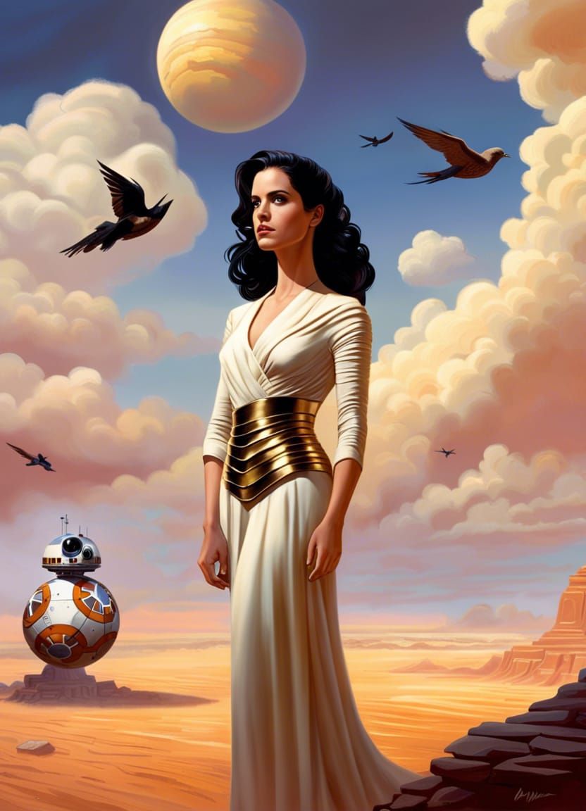 Star Wars Senator Portrait in Fantasy Art Style