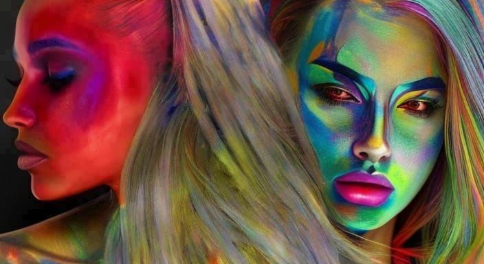 Mannequins in Prison: Alcohol Ink Splash Art