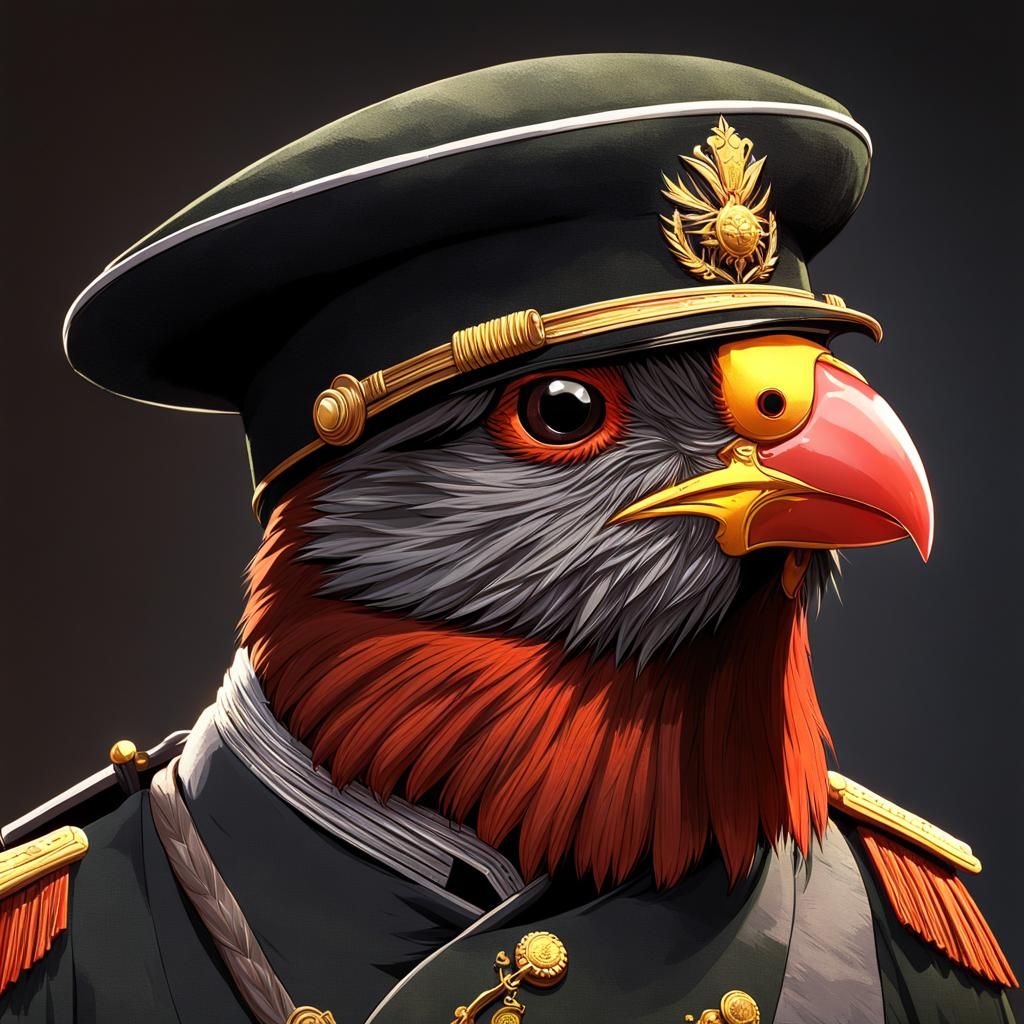 Guinea Pig Commander in Anime Style