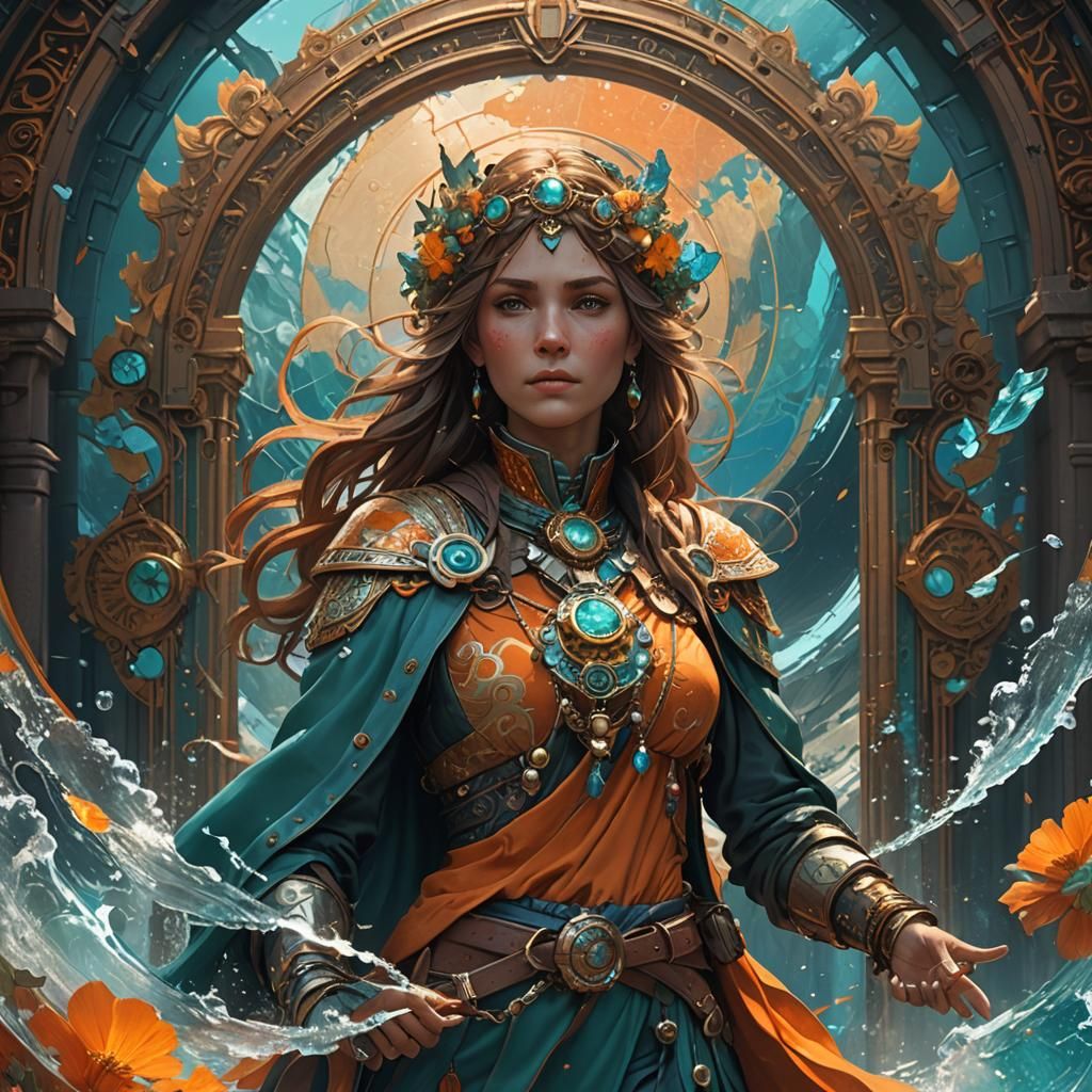 Traveler at World's End: Hyperdetailed Concept Art