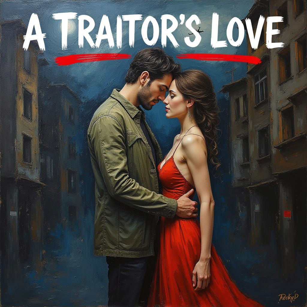 Abstract Expressionist Book Cover: War-Torn Love