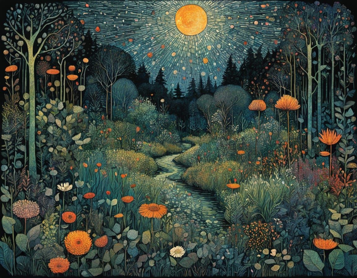 The Wild Gardener in Intricate Artistic Style