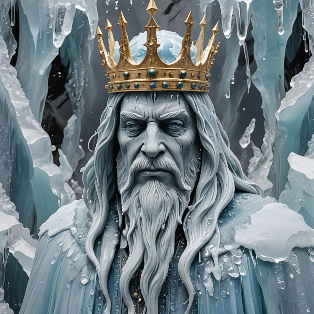 Melting Ice King in Pale Blue