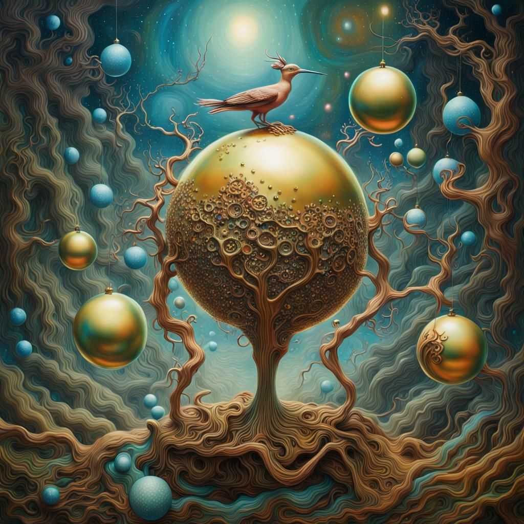 Cyborg Ballerina's Ecstasy in Primordial Forest