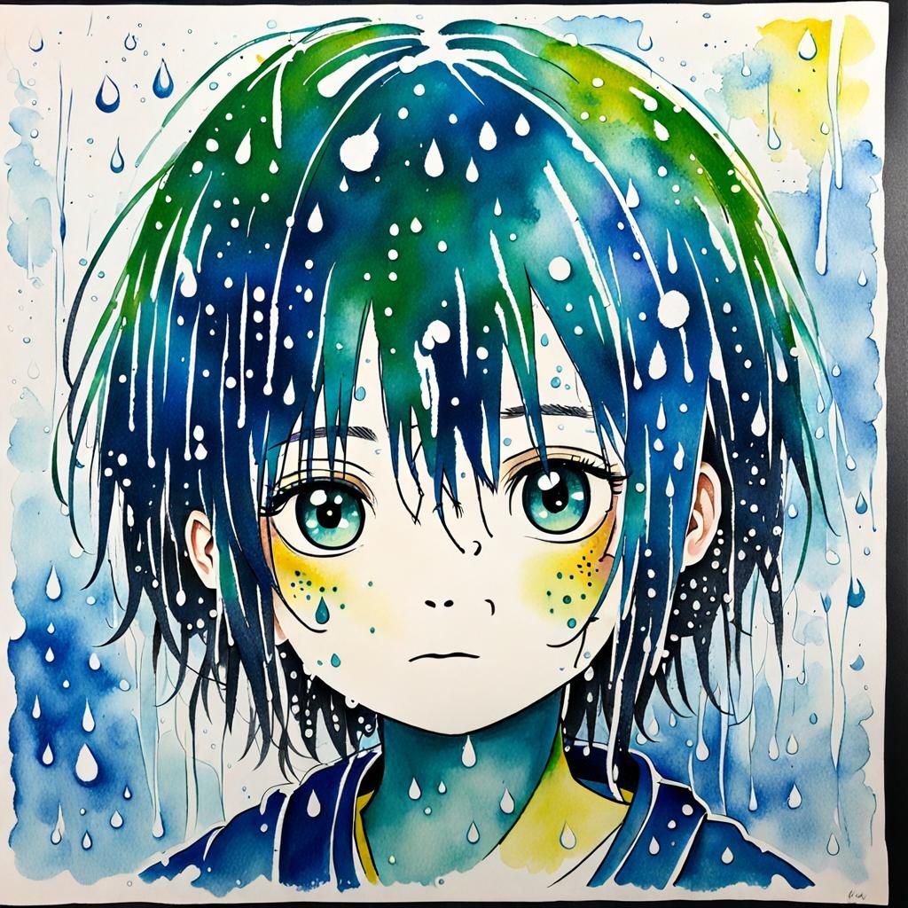 Anime Wet Wash Rain