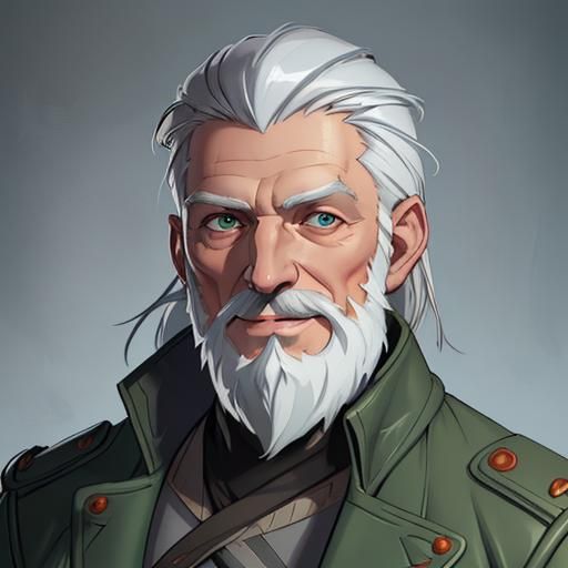 Explorer Portrait in Green Winter Coat