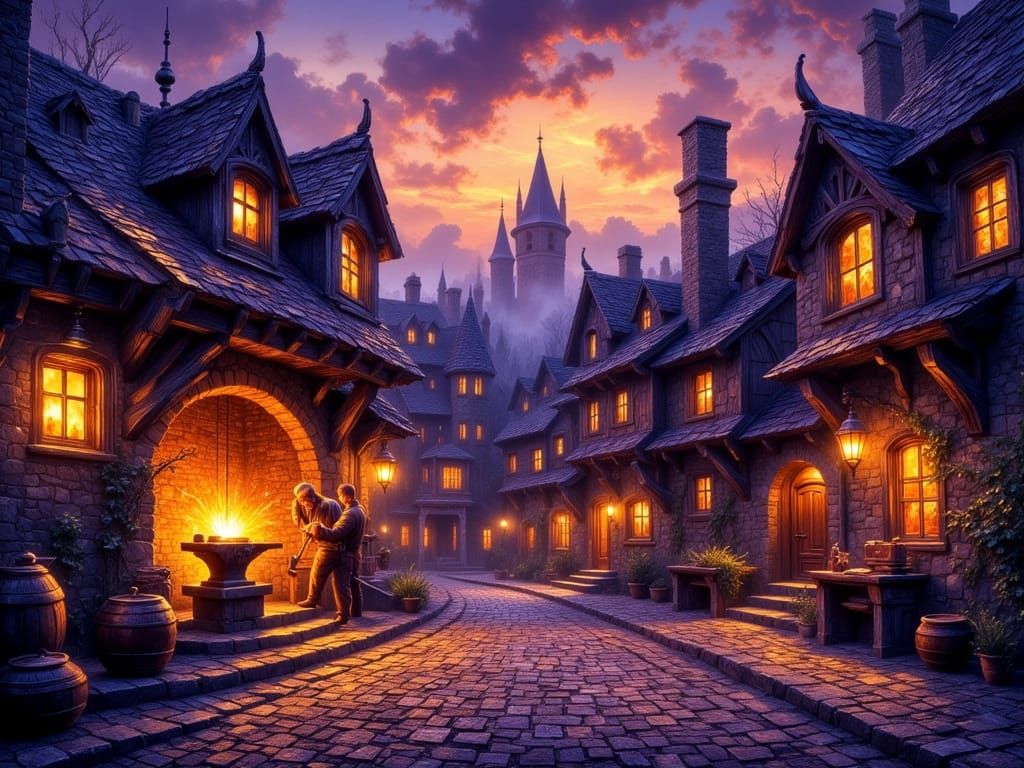 Amber Forge of the Quiet Dusk