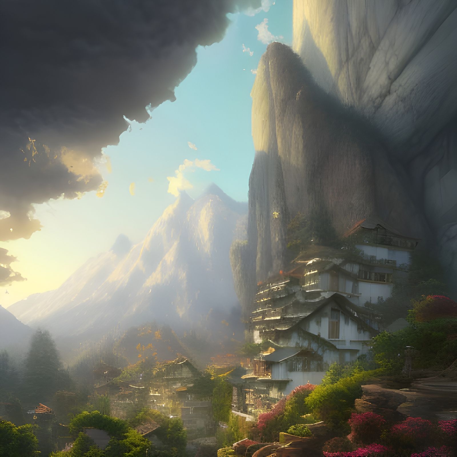 Nature Helps With a Hidden Village