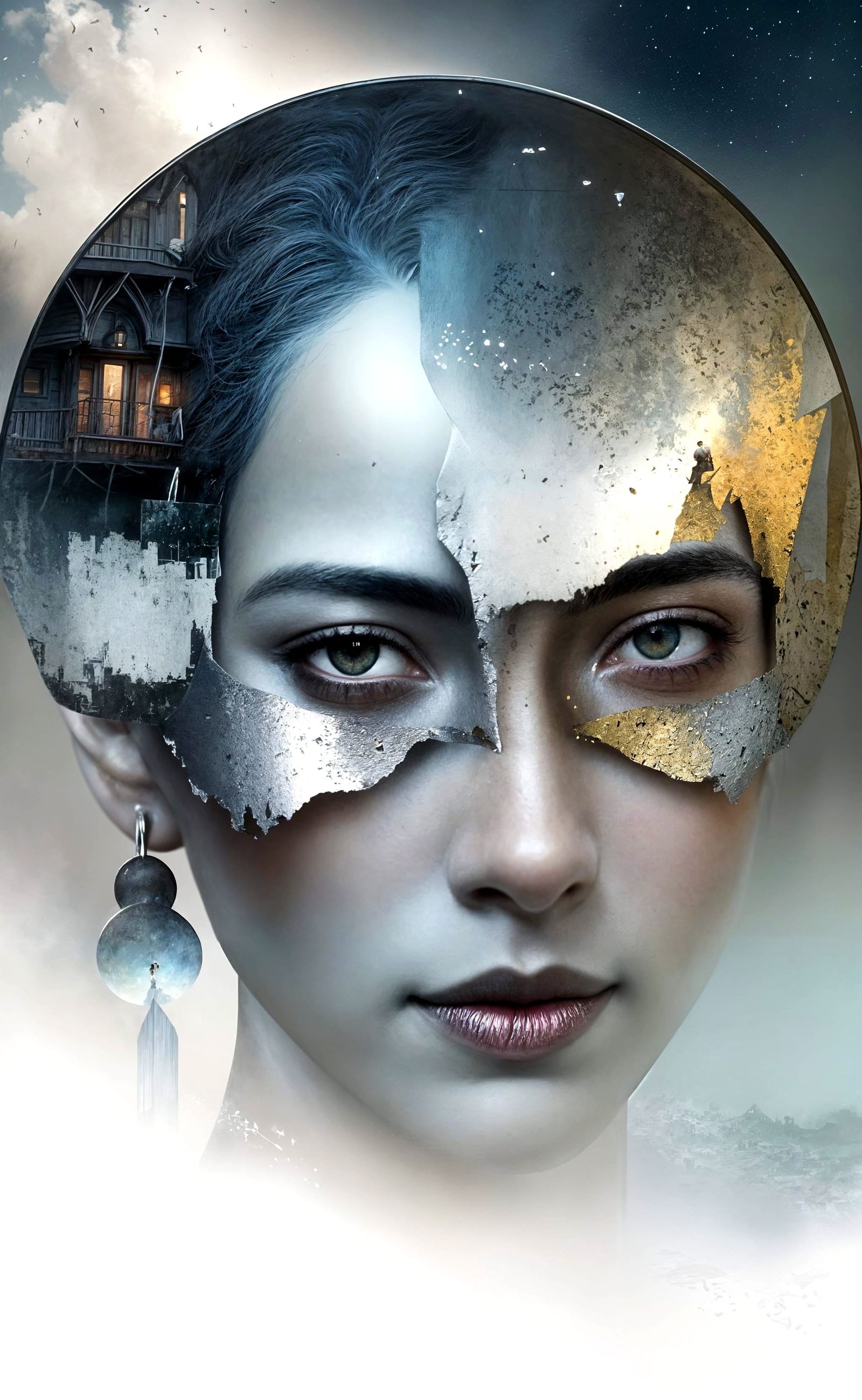 Abstract Blending Cycles: Hyperrealistic Matte Painting