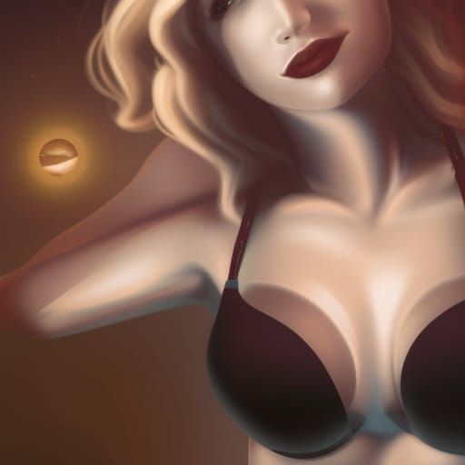 Girl at Martian Gas Station: Fantasy Concept Art