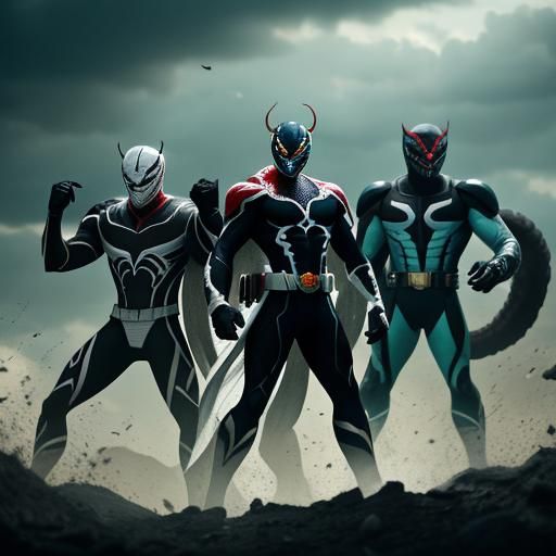 Cinematic Anti-Venom Power Rangers Film Still