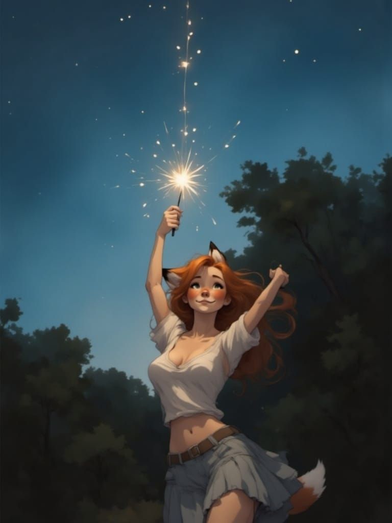 Fox-girl Vixen sparkler queen