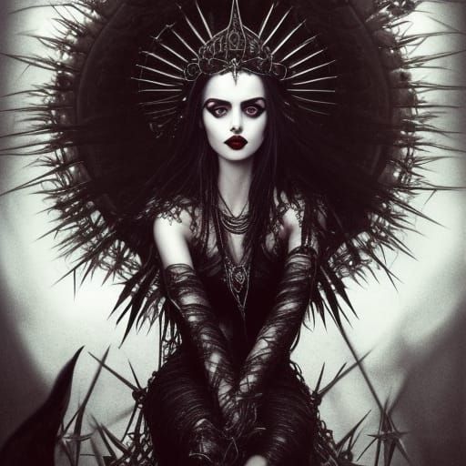 Gothic Ana de Armas as Sinister Queen