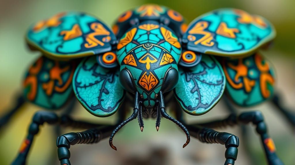 Robotic Insect with Intricate Mechanical Works