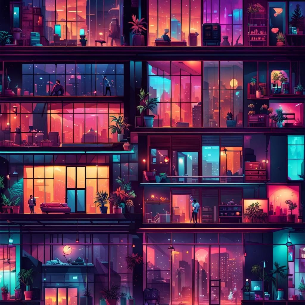 Translucent Pixels Pass in Aetherpunk Night