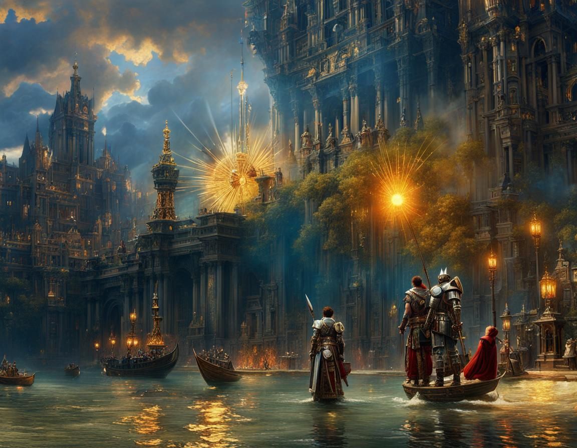 Justice and Valor: Expressionist Allegory in Oil