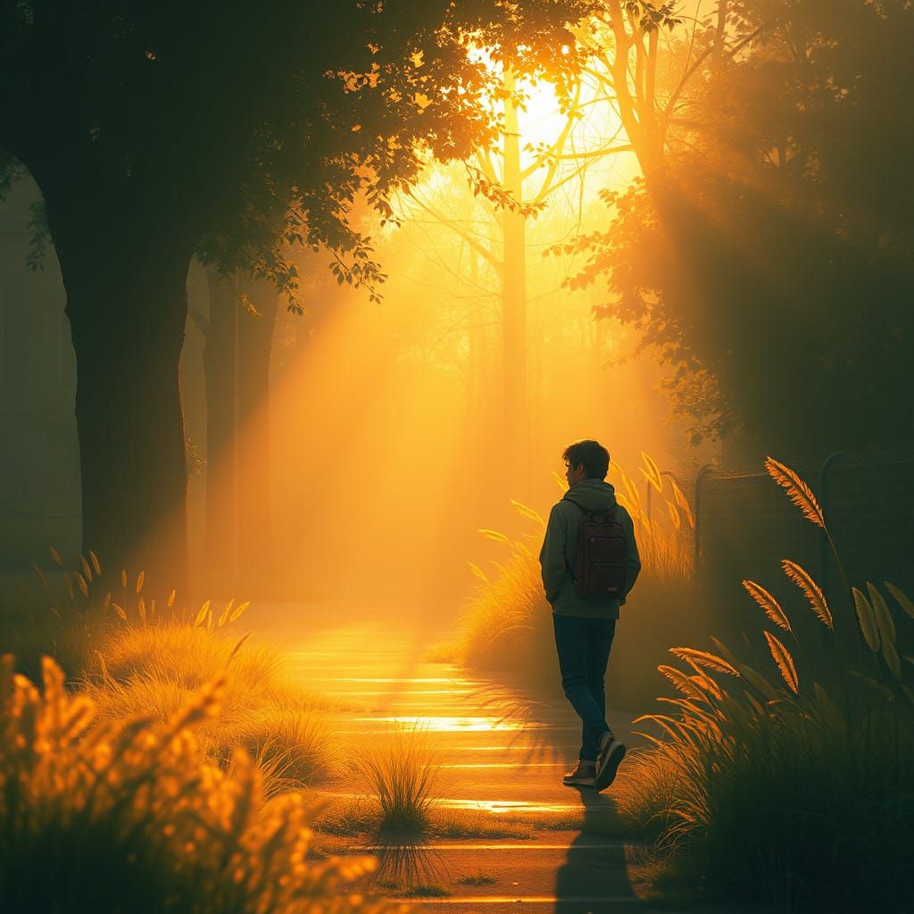 Dreamy Morning Routine in Warm Golden Light