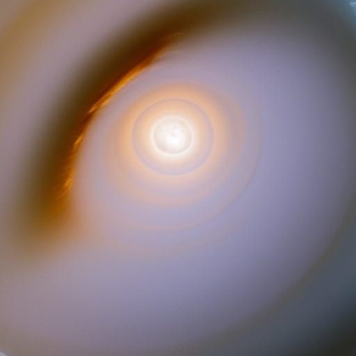 Heavenly Light Spiraling from Conch Shell