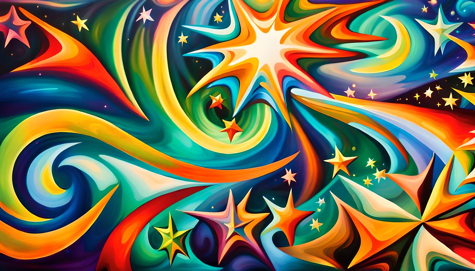 Iridescent Stars in Electromagnetic Plasma Maelstrom as Impa...