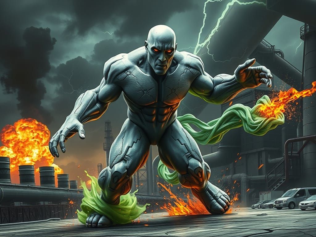 Hyper-Realistic Metamorpho Digital Painting in Industrial Re...