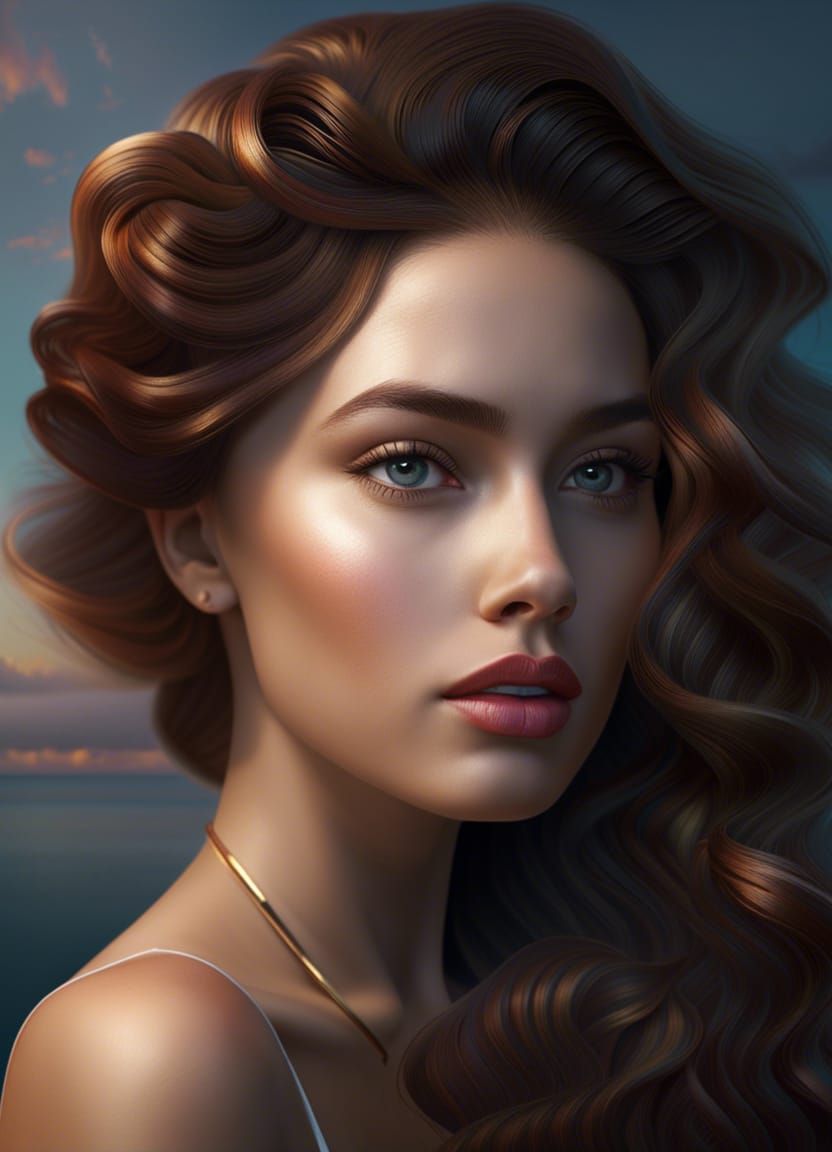 Hyperrealistic Mermaid in Deep Sea CGI Render