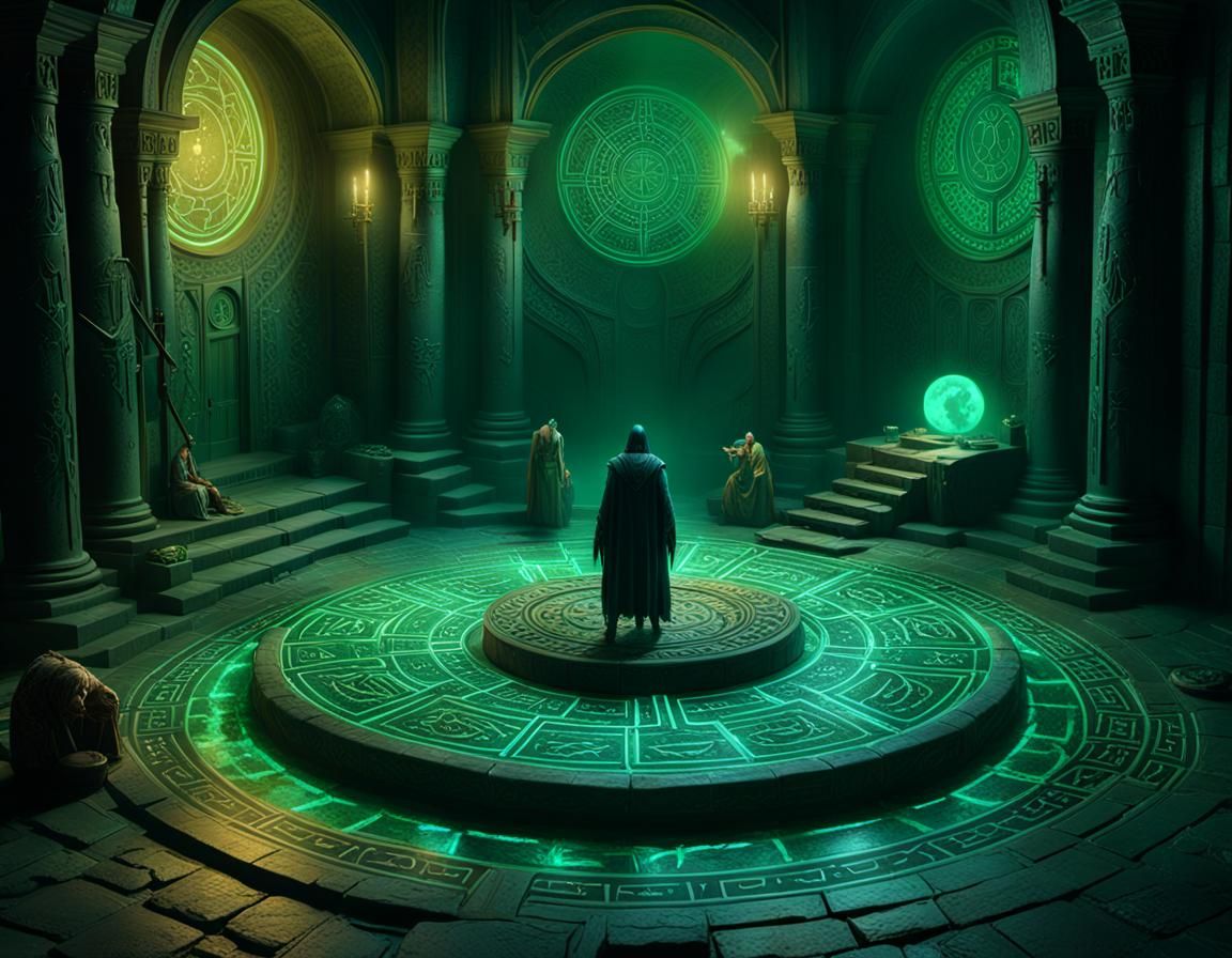 Necromancer's Ritual: Conjuring a Spirit in Moonlight