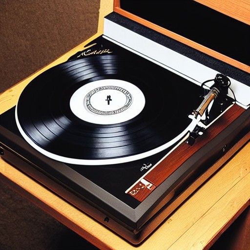 Detailed 8k Matte Painting of a Record Player