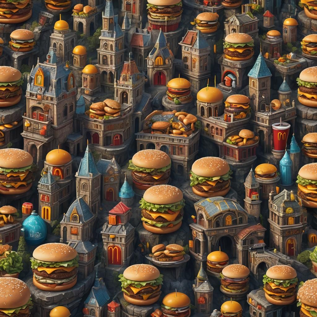 McDonalds Matte Painting in Deep Color