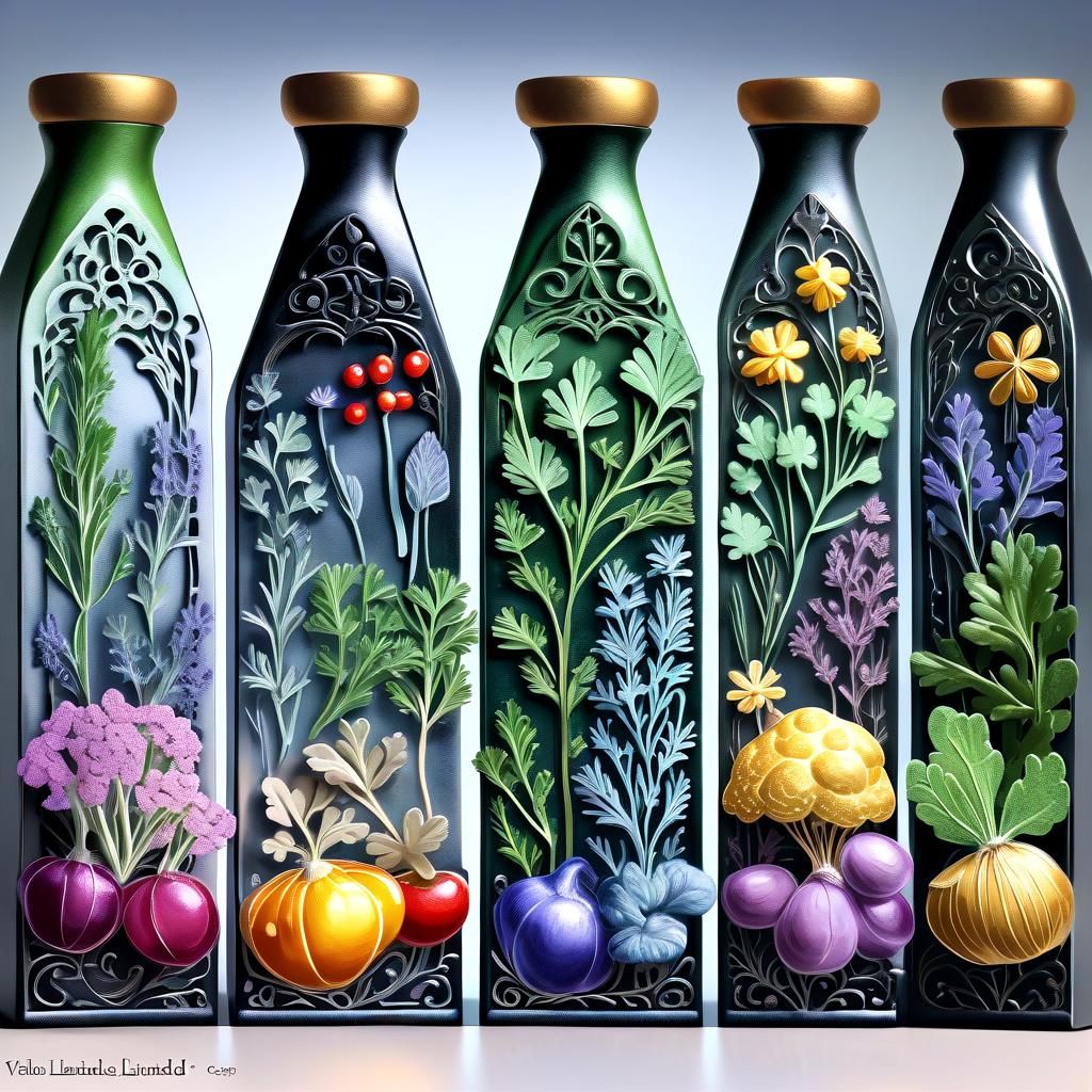 Parsley, Sage, Rosemary and Thyme Metal Sculpture