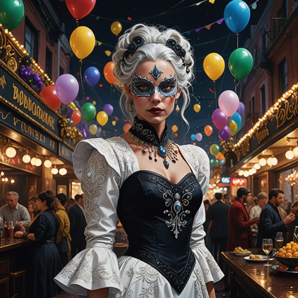 Mardi Gras Goddess in High-Stakes Glamour