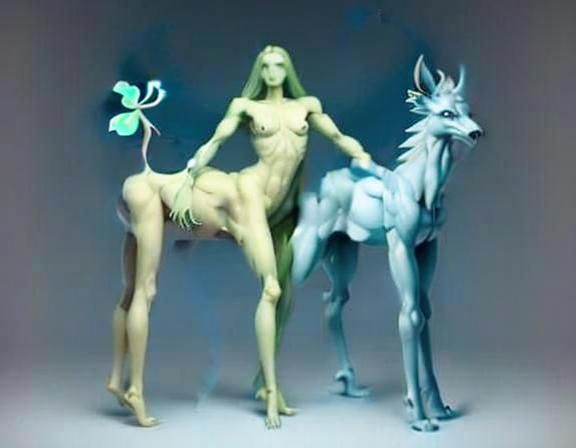 Humantaur Mutant with Doubled Human Lower Body