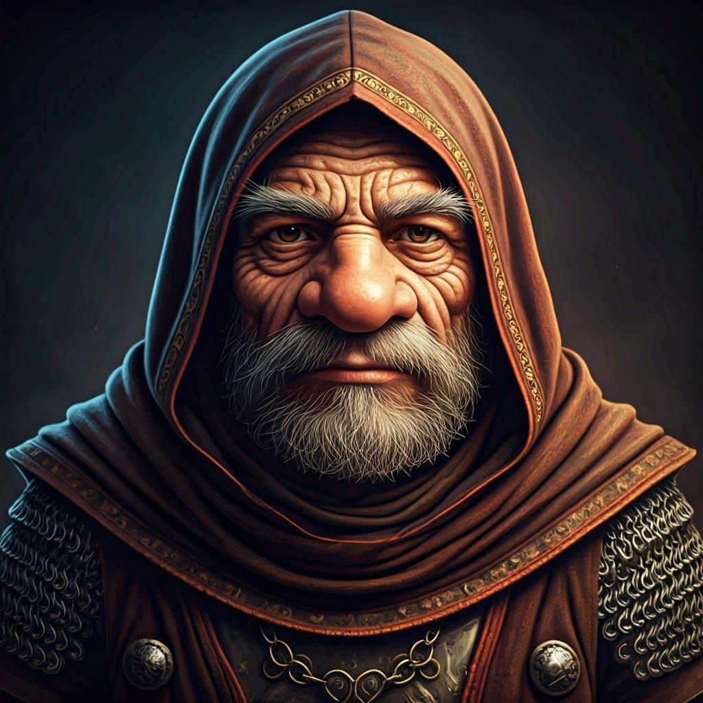 Gnome Warrior in Earthy Armor