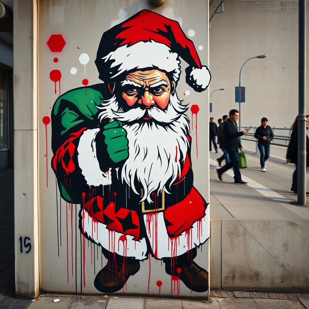 Surreal Pop Art Graffiti Comments on Society's Watchful Eye