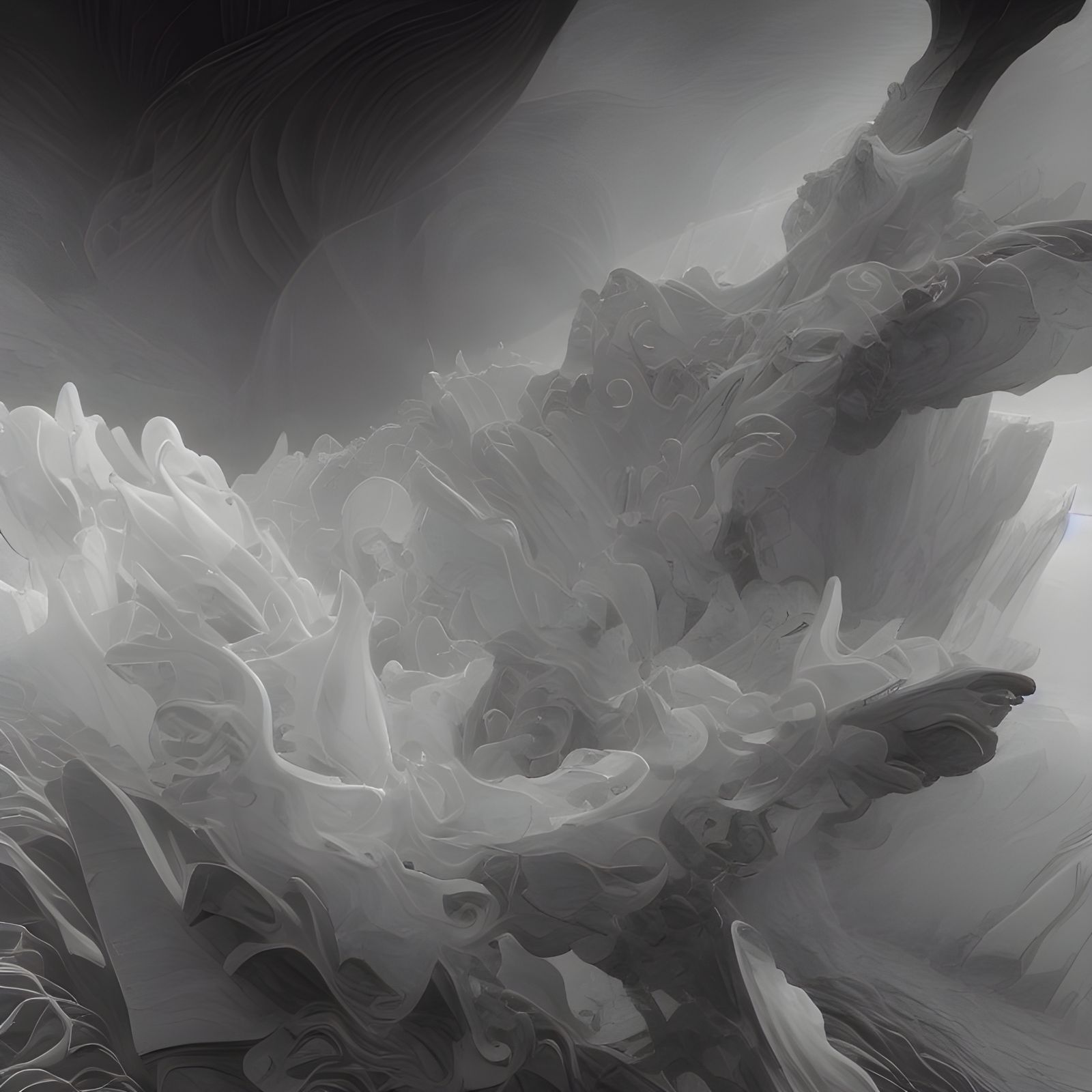 Dreamy Abstract 3D Art with Magical Particles