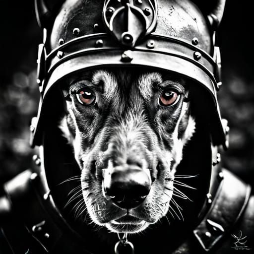 Dog in arms