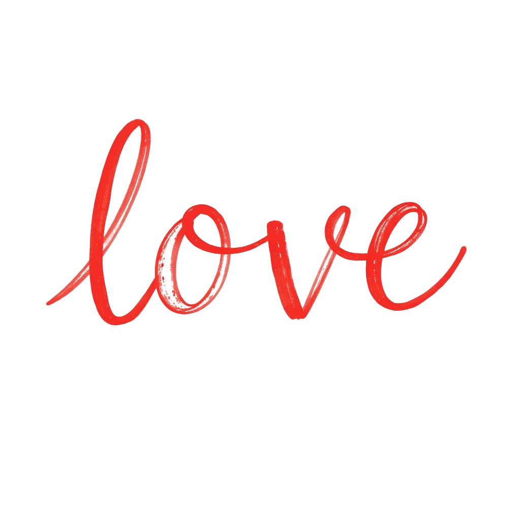 Warm Typography of the Word "Love"
