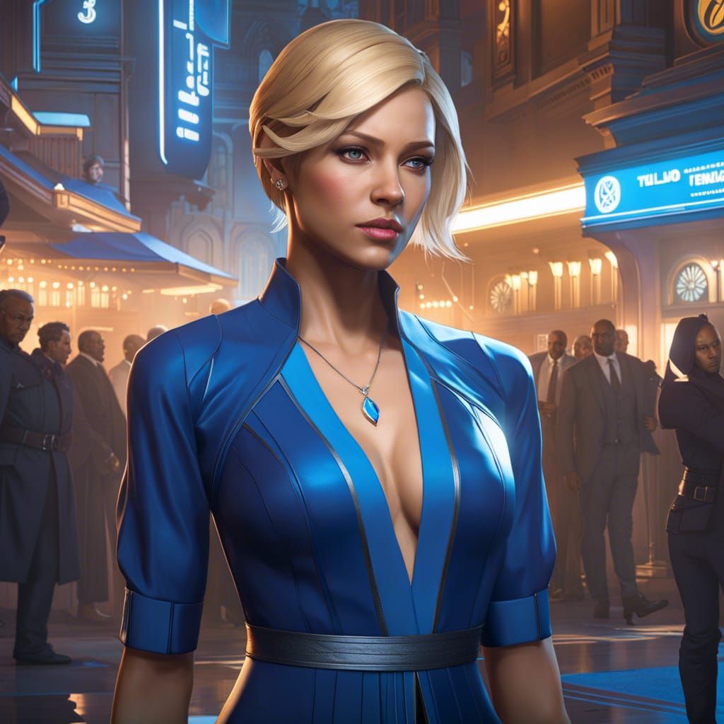 Chloe, Detroit: Become Human Portrait in Art Nouveau Style