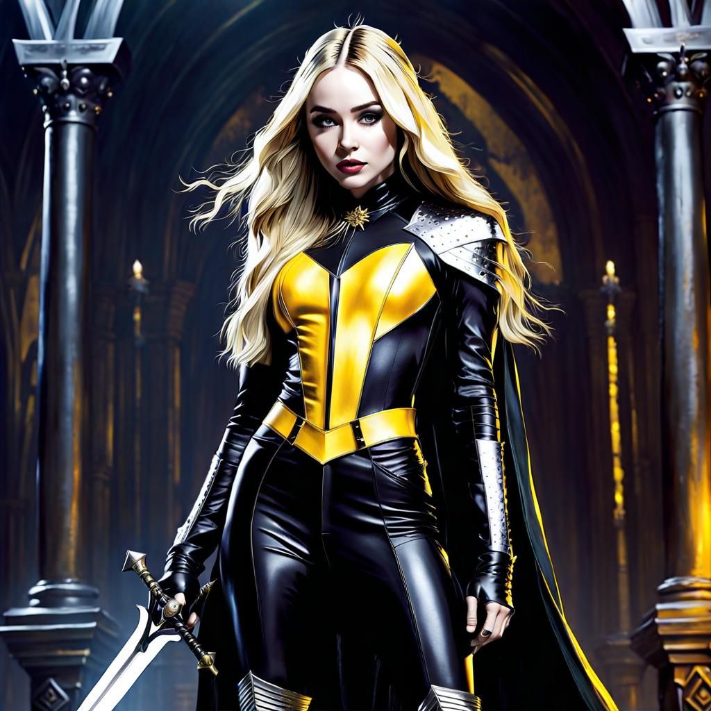 Fantasy Warrior in Leather Armor: Digital Painting