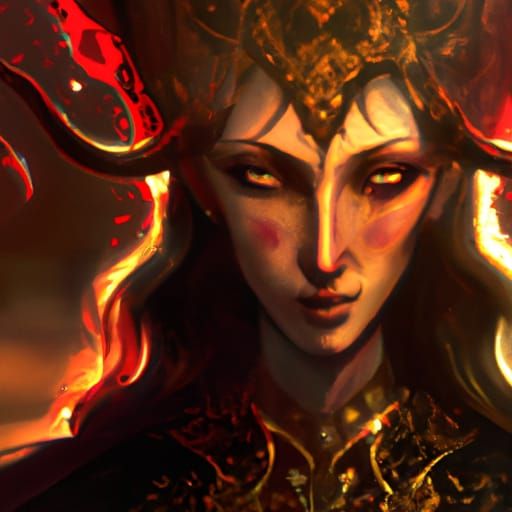 Catherine Empress of Hell: Hyperdetailed Concept Art