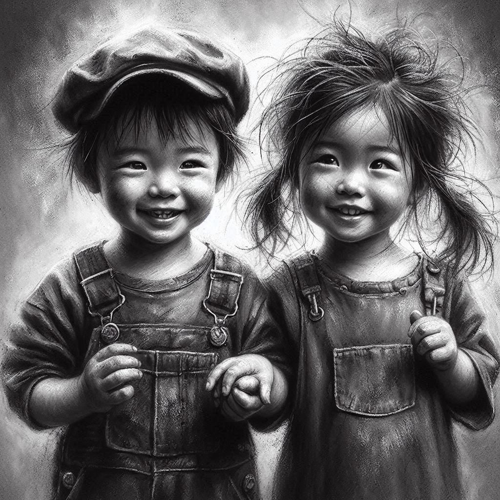 Classic Charcoal Sketch