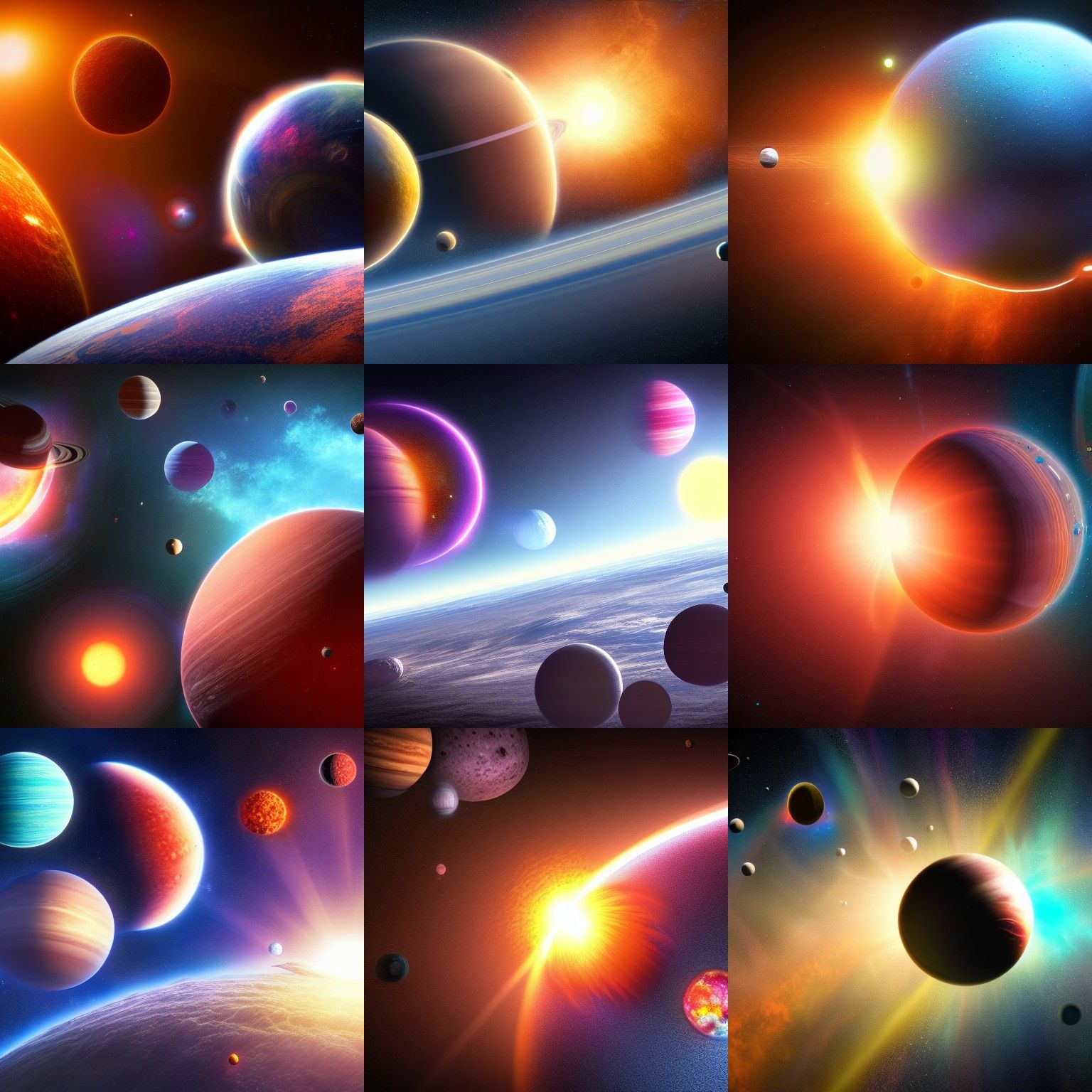 Exploding Planet in Solar System: 8K Concept Art