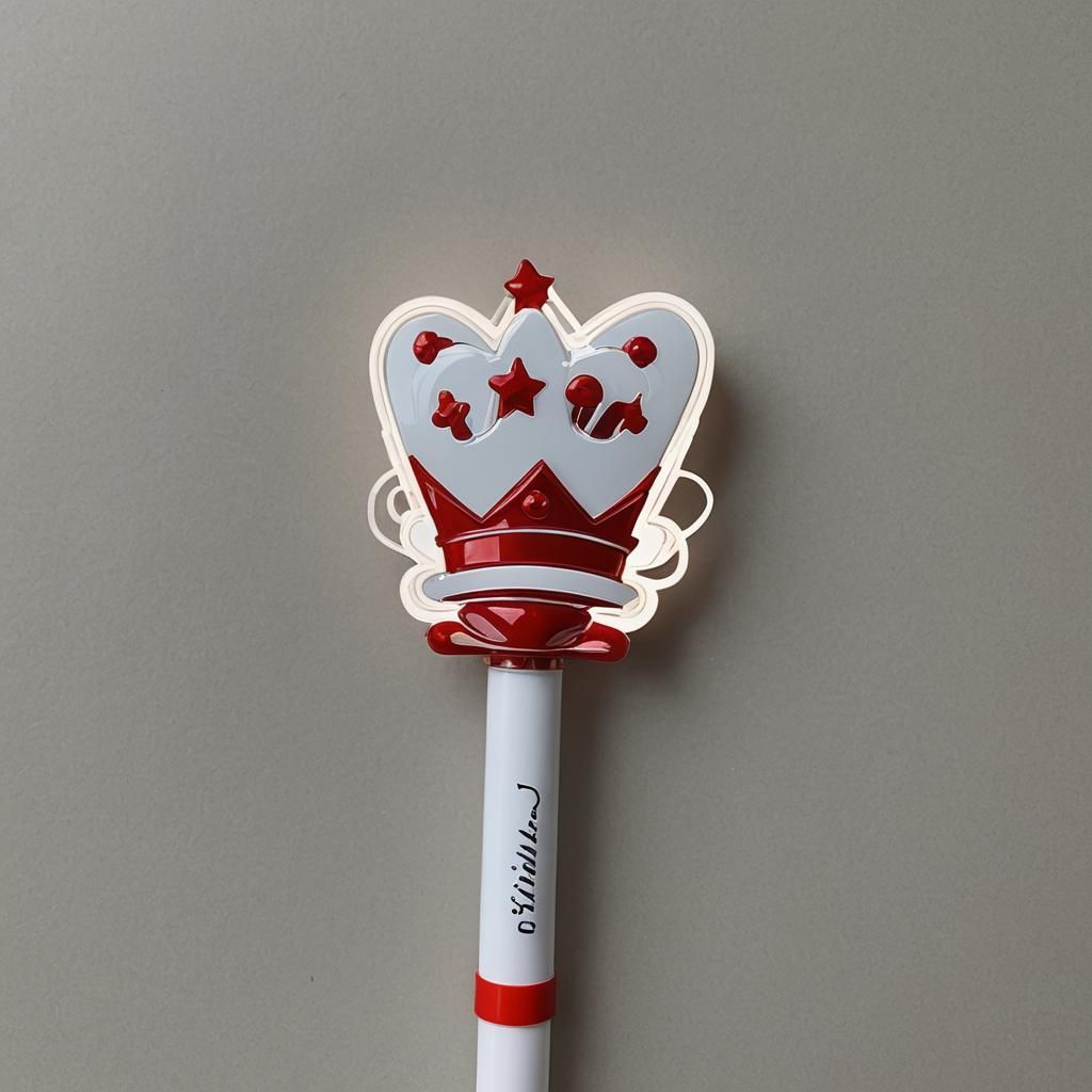 Elegant Red Crown Lightstick for K-Pop Fans